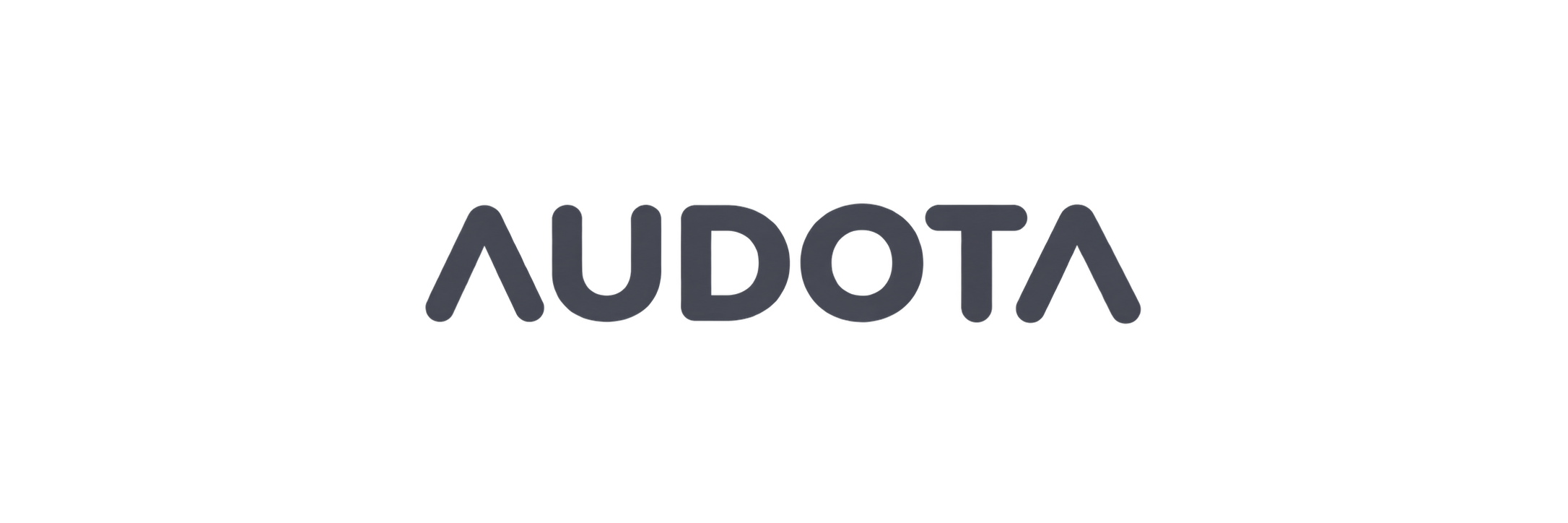 Logotipo AUDOTA en gris carbón