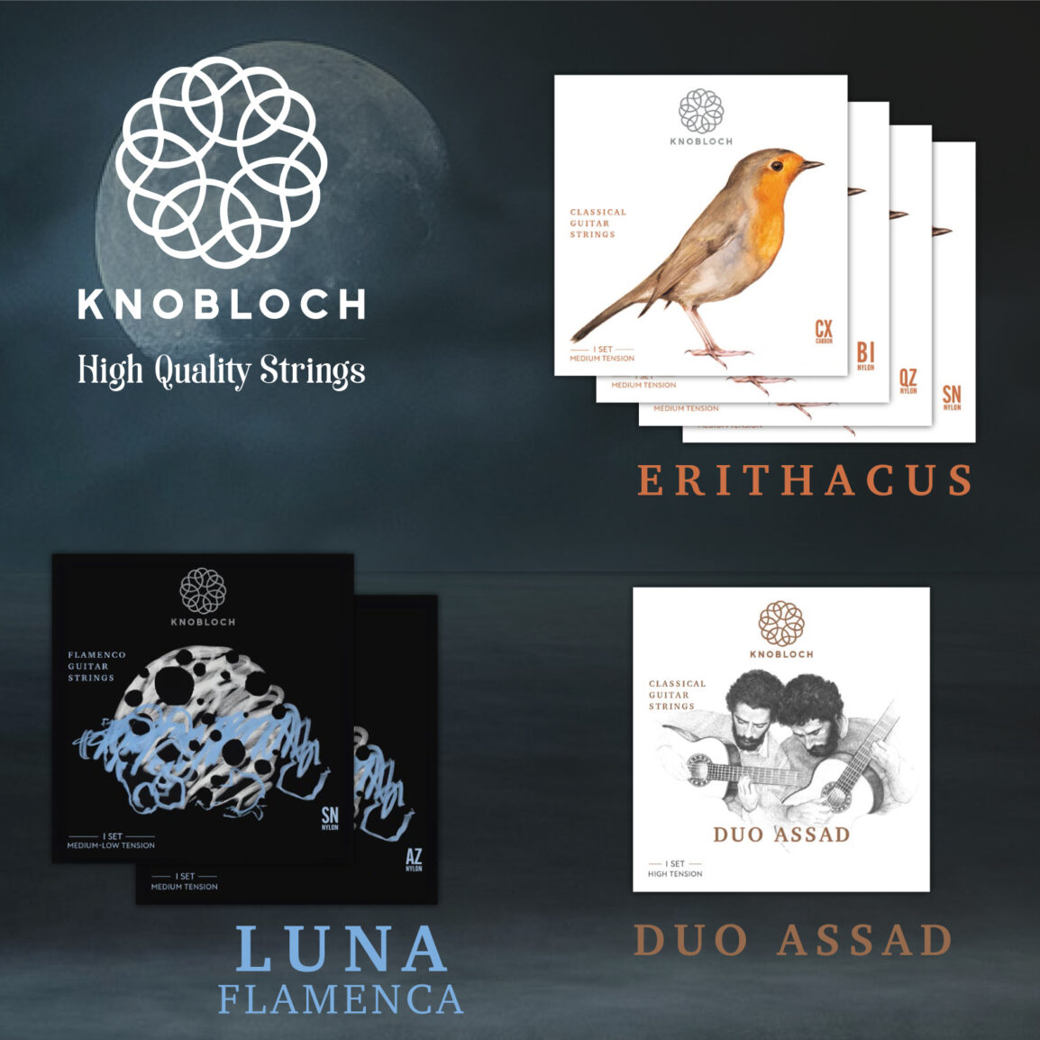 Knobloch Strings Luna Flamenca Duo Assad Erithacus